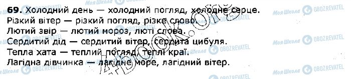 ГДЗ Українська мова 5 клас сторінка 69