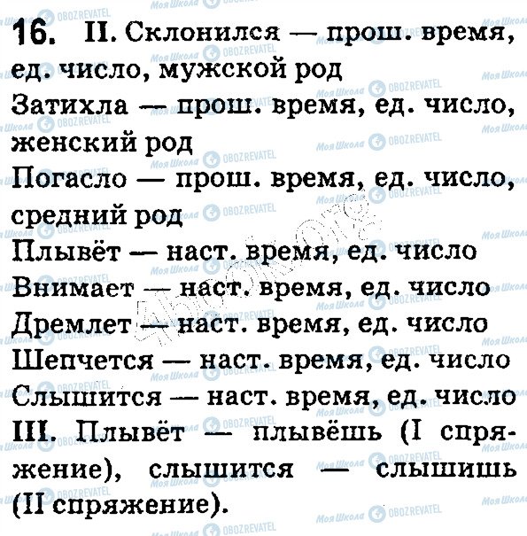 ГДЗ Російська мова 5 клас сторінка 16