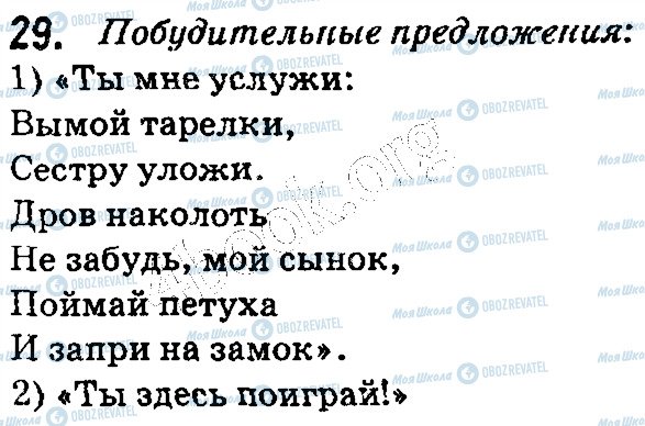 ГДЗ Російська мова 5 клас сторінка 29