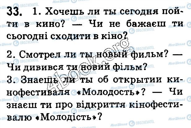 ГДЗ Російська мова 5 клас сторінка 33