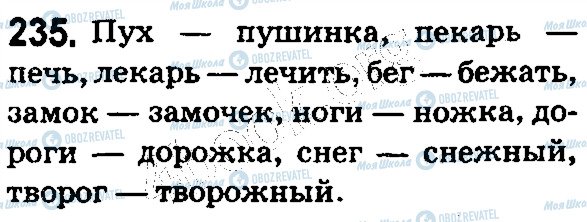 ГДЗ Русский язык 5 класс страница 235