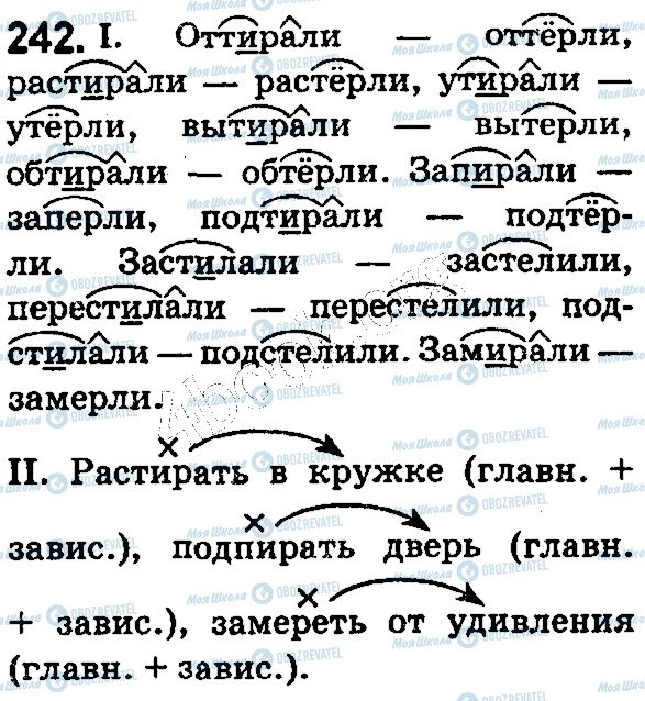 ГДЗ Російська мова 5 клас сторінка 242