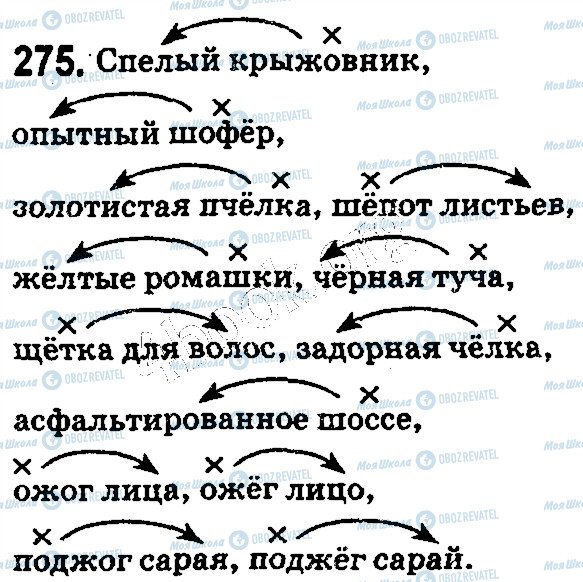 ГДЗ Російська мова 5 клас сторінка 275