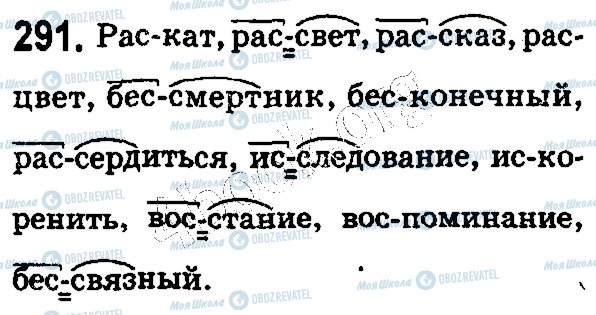 ГДЗ Русский язык 5 класс страница 291