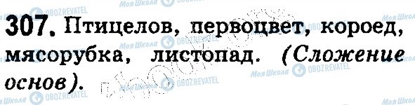 ГДЗ Російська мова 5 клас сторінка 307