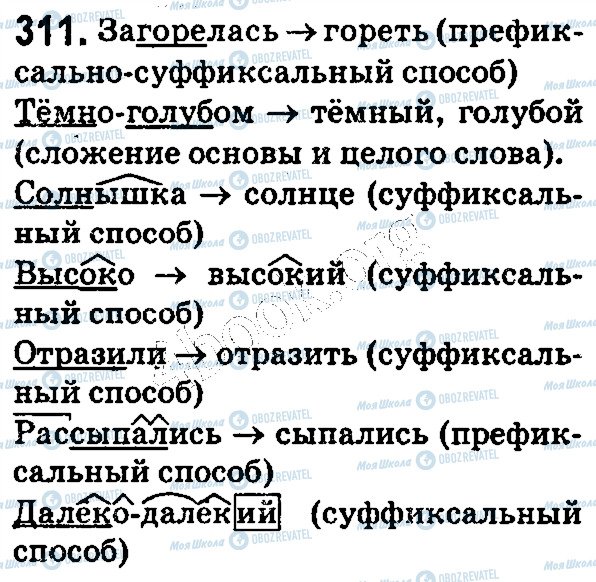 ГДЗ Русский язык 5 класс страница 311