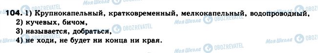 ГДЗ Російська мова 10 клас сторінка 104