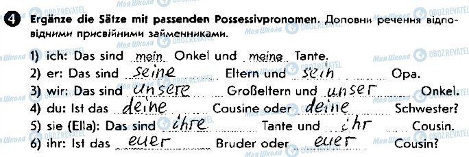 ГДЗ Німецька мова 5 клас сторінка ст30впр4