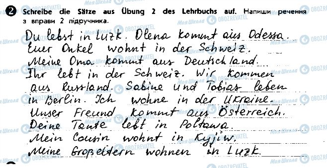 ГДЗ Німецька мова 5 клас сторінка ст32впр2