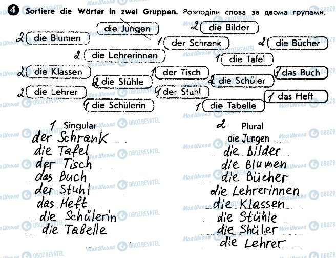 ГДЗ Немецкий язык 5 класс страница ст38впр4