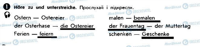 ГДЗ Німецька мова 5 клас сторінка ст51впр1