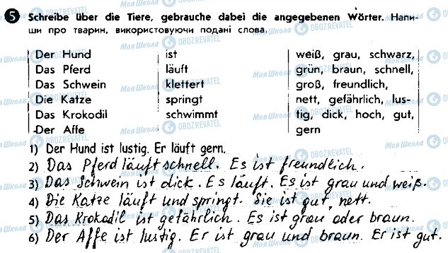 ГДЗ Німецька мова 5 клас сторінка ст82впр5