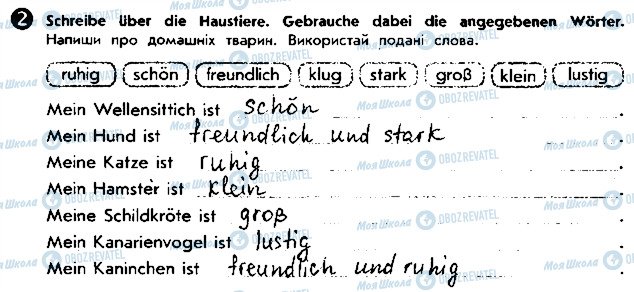 ГДЗ Німецька мова 5 клас сторінка ст83впр2