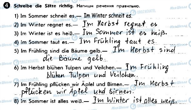 ГДЗ Німецька мова 5 клас сторінка ст88впр4
