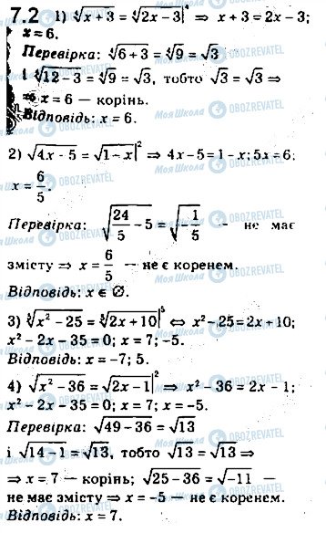 ГДЗ Алгебра 10 клас сторінка 2