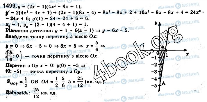 ГДЗ Алгебра 10 класс страница 1499