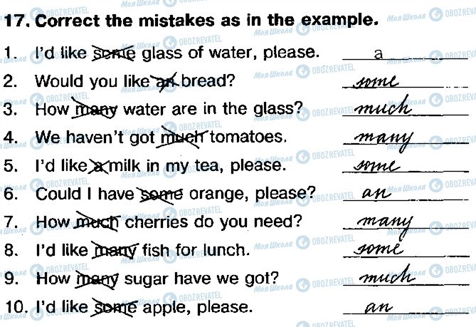 ГДЗ Англійська мова 5 клас сторінка 17