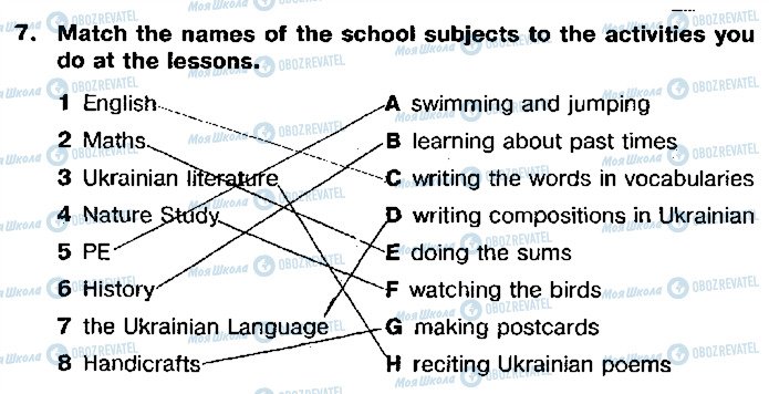 ГДЗ Английский язык 5 класс страница 7