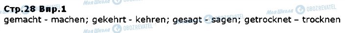 ГДЗ Немецкий язык 5 класс страница ст28впр1
