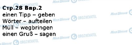 ГДЗ Немецкий язык 5 класс страница ст28впр2