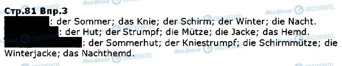 ГДЗ Німецька мова 5 клас сторінка ст81впр3