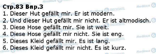 ГДЗ Немецкий язык 5 класс страница ст83впр3