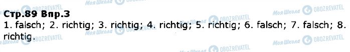 ГДЗ Немецкий язык 5 класс страница ст89впр3