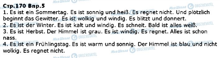 ГДЗ Немецкий язык 5 класс страница ст170впр5