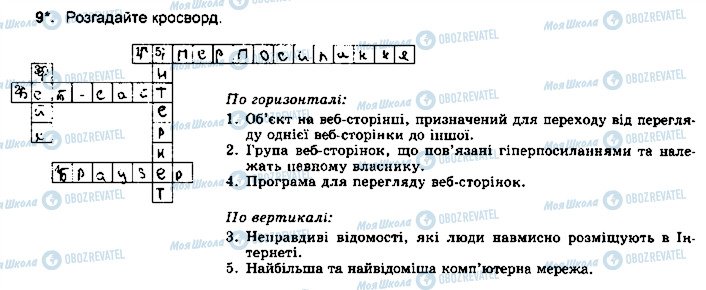 ГДЗ Інформатика 5 клас сторінка ст32впр9