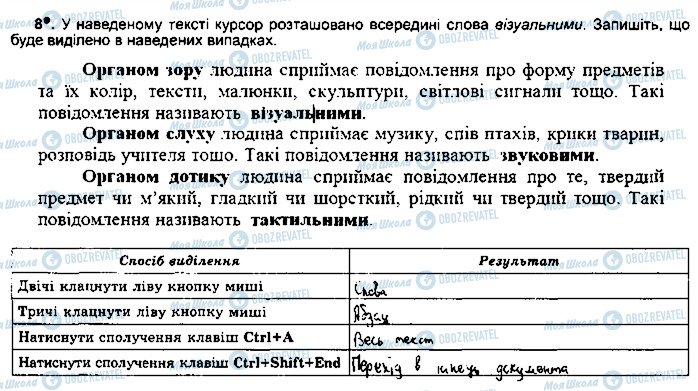 ГДЗ Інформатика 5 клас сторінка ст45впр8