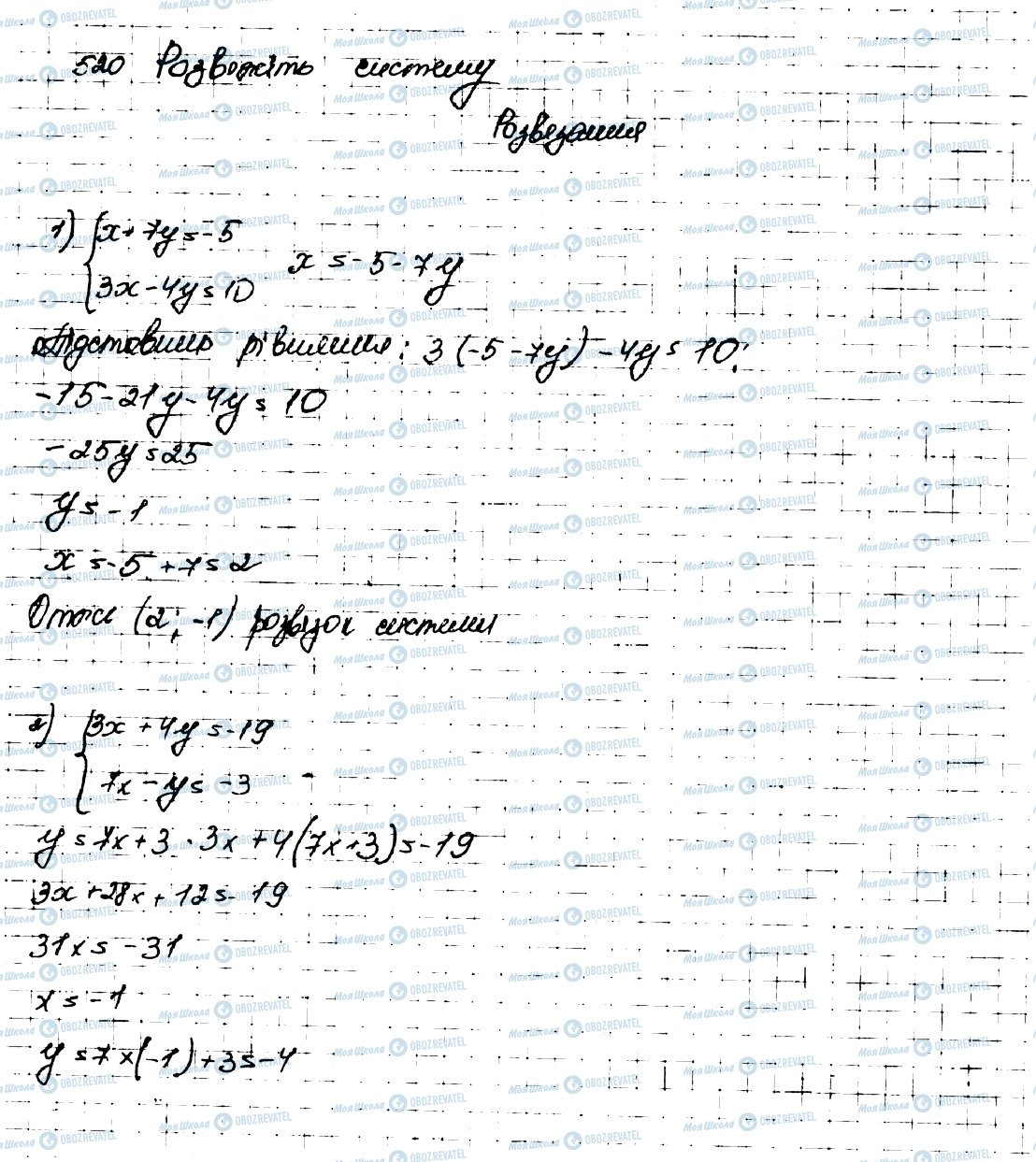 ГДЗ Алгебра 9 клас сторінка 520