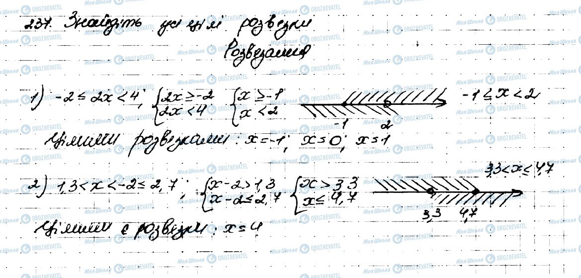 ГДЗ Алгебра 9 клас сторінка 237