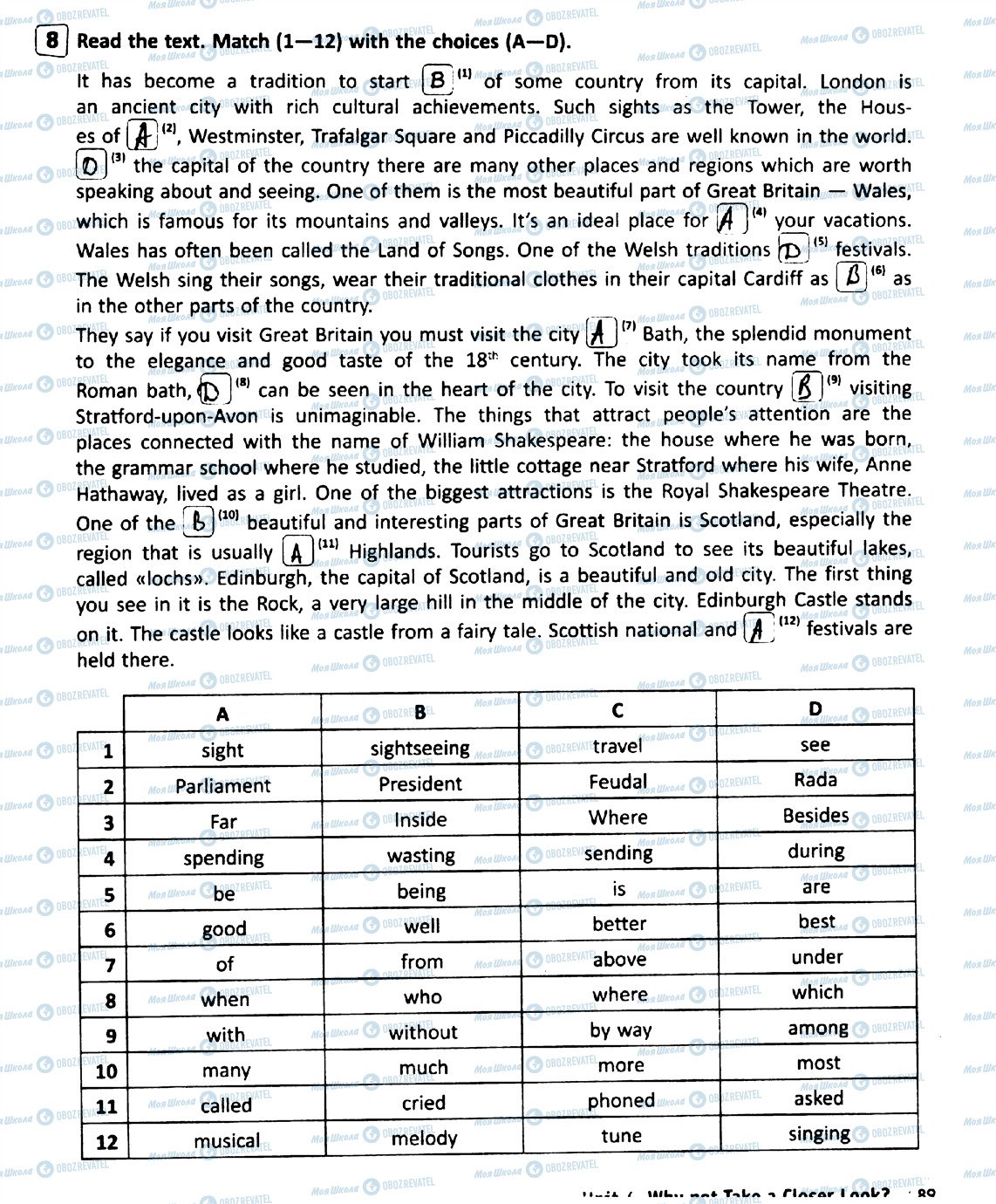 ГДЗ Английский язык 9 класс страница 8