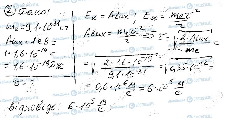 ГДЗ Фізика 11 клас сторінка 2