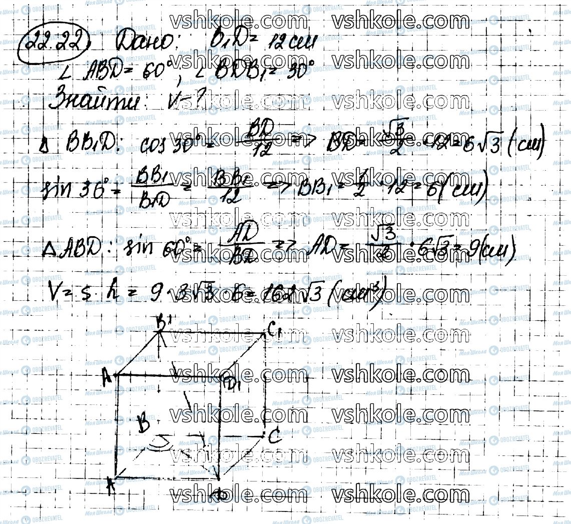 ГДЗ Математика 11 клас сторінка 22