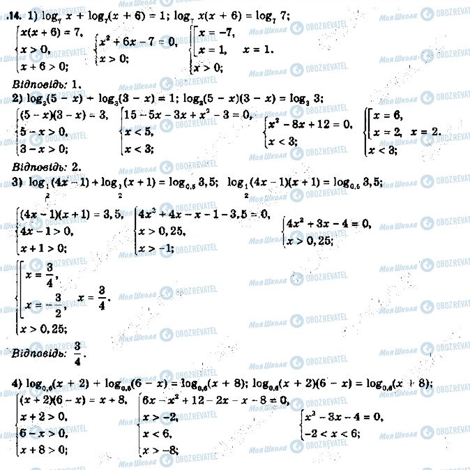 ГДЗ Алгебра 11 клас сторінка 14