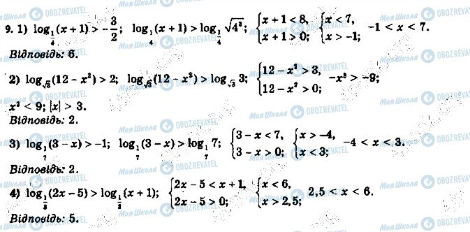 ГДЗ Алгебра 11 класс страница 9