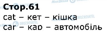 ГДЗ Англійська мова 1 клас сторінка стор61