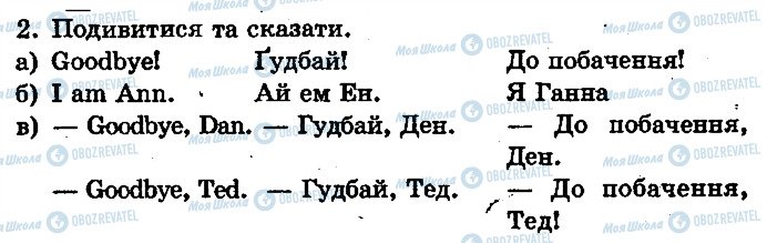 ГДЗ Англійська мова 1 клас сторінка ст11впр2