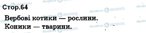 ГДЗ Українська мова 1 клас сторінка 64