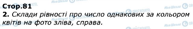 ГДЗ Математика 1 клас сторінка стор81