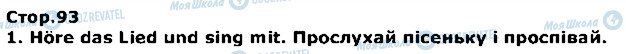 ГДЗ Німецька мова 1 клас сторінка стор93