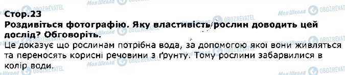ГДЗ Я досліджую світ 1 клас сторінка стор23