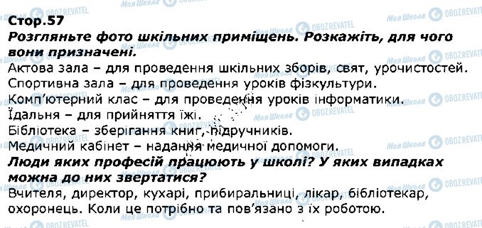 ГДЗ Я досліджую світ 1 клас сторінка стор57