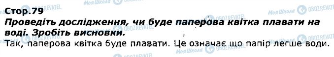 ГДЗ Я досліджую світ 1 клас сторінка стор79