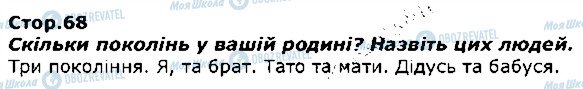 ГДЗ Я досліджую світ 1 клас сторінка стор68