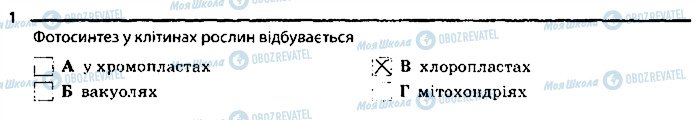 ГДЗ Біологія 6 клас сторінка 1