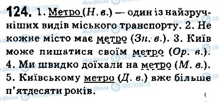 ГДЗ Укр мова 6 класс страница 124