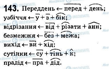 ГДЗ Укр мова 6 класс страница 143
