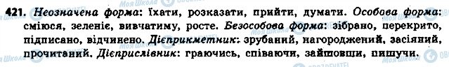ГДЗ Укр мова 6 класс страница 421